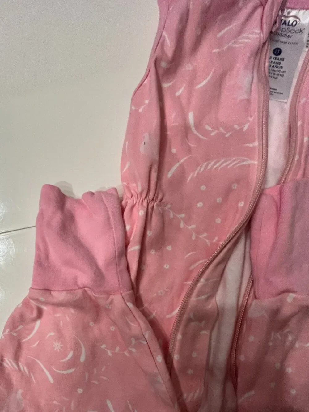 HALO SleepSack toddler wearable blanket in pink Size 2T
